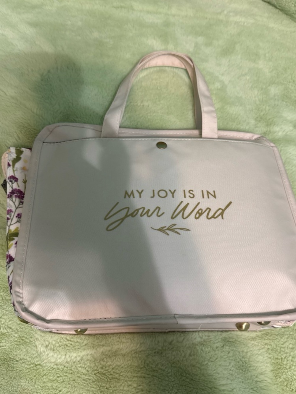 My Joy Is In Your Word Pink Tote Bag